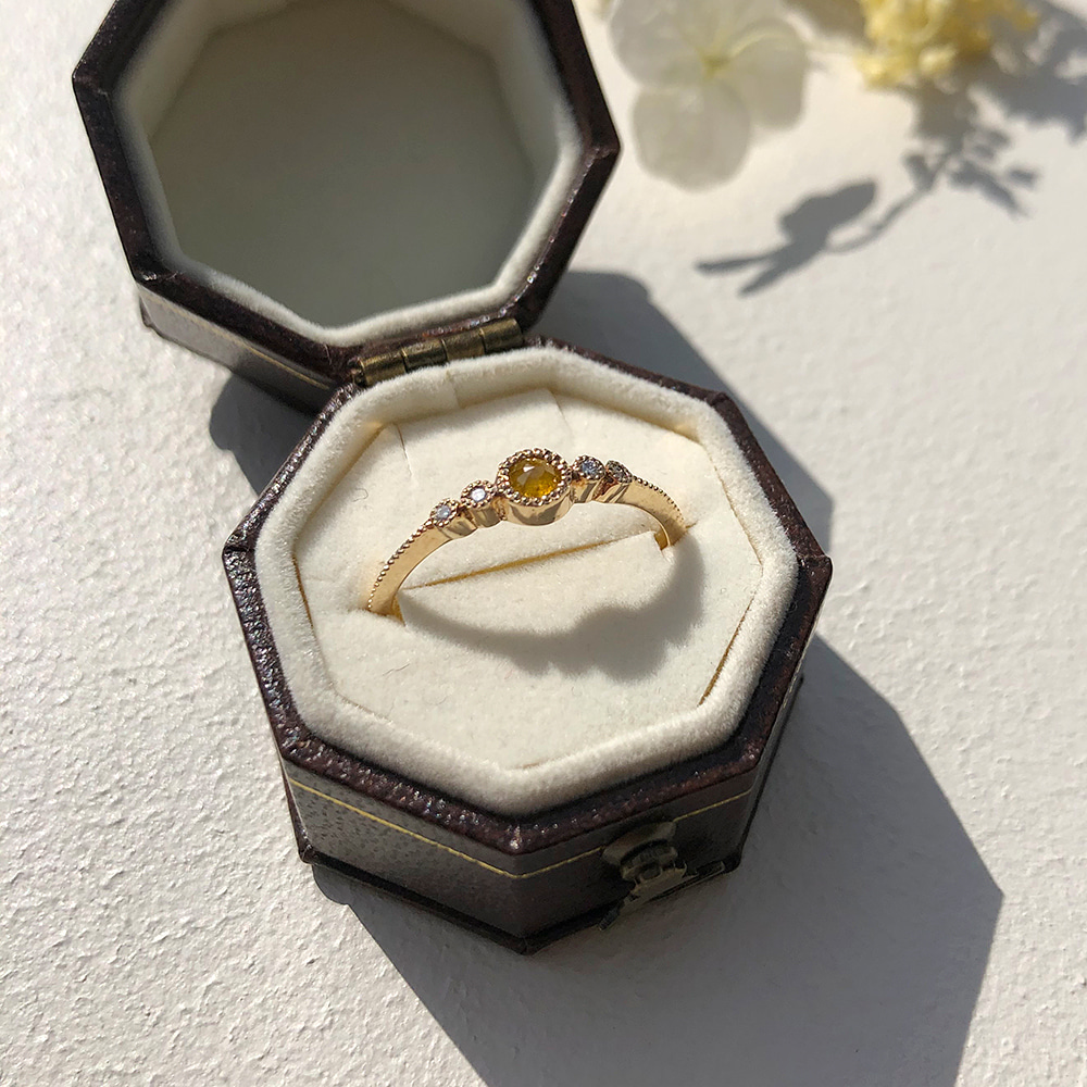 [Purple LABEL #22] 10K Bell Diamond Ring