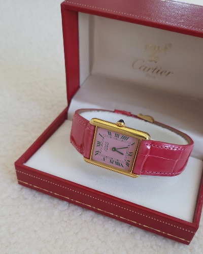 [ Vintage ] Cartier Tank Must - Pink