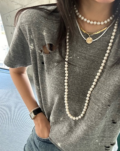 Pearl Beads Necklace styling